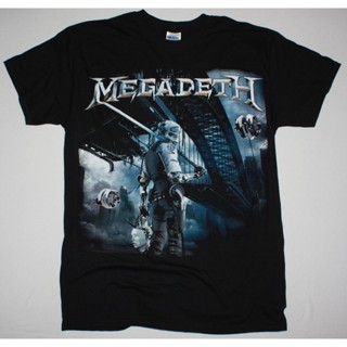 Yuanl5 {พร้อมส่ง เสื้อยืดแขนสั้น พิมพ์ลาย Megadeth Dystopia Heavy Metallica Anthrax Dave Musne พลัสไซซ์ สําหรับผู้ชาย ไซ