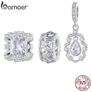 Bamoer จี้เงิน 925 ประดับเพทาย เครื่องประดับแฟชั่น สําหรับสร…