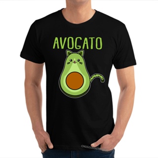 ขายดี!เสื้อยืด ผ้าฝ้าย พิมพ์ลายกราฟฟิค Meow Avogato Cat Vegan สําหรับผู้ชาย YNR JHDGS-5XL