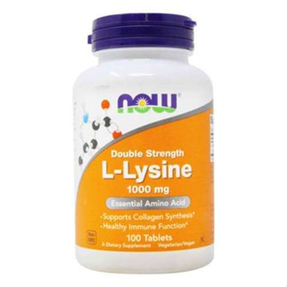 NOW Foods, Double Strength L-Lysine, 1,000 mg, 100 Tablets/250 Tablets