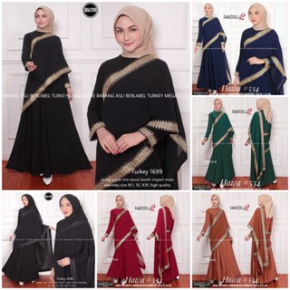 ชุดเดรส ลาย Gamis Of The Latest Abaya Turkey 1699 สไตล์มุสลิม สําหรับผู้หญิง