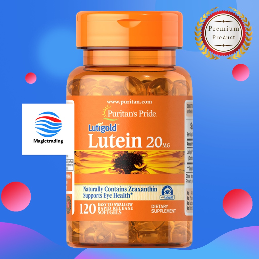 Puritan's Pride Lutein 20 mg with Zeaxanthin / 120 Softgels