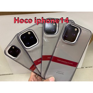 พร้​อมส่งใน🇹🇭✨Hoco เคสใส ดำ For iPhone 14 Pro Max / 14 Plus / 13 Pro Max / 12 Pro Max / 11 Pro Max / 14ProMax / 14Pro