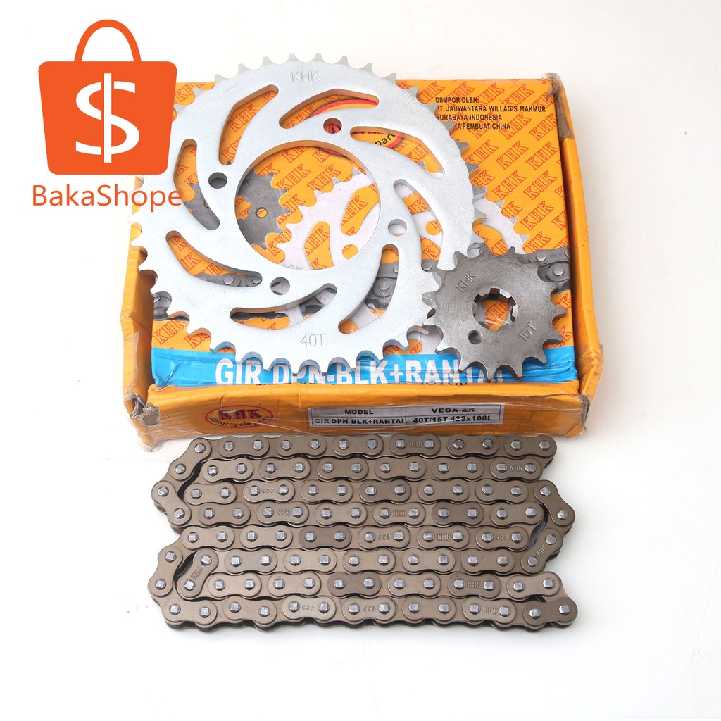 GEAR GIR SET 40T 15T 428 108L Yamaha Vega ZR Jupiter Z 2011 KHK