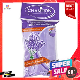 แชมเปี้ยน ถุงขยะแบบม้วน กลิ่นลาเวนเดอร์ 18 x 20 นิ้ว แพ็ค 30 ใบChampion Roll Garbage Bags Lavender scent 18 x 20 inches,