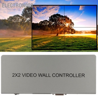 Electron000 2x2 HD Multimedia Interface Video Wall Controller Aluminium Alloy 4K LCD TV Processor 100‑240V