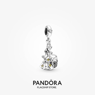 Pandora charm Disney Beauty and the Beast Dancing Belle Dangle Charm  silver jewelry w1022