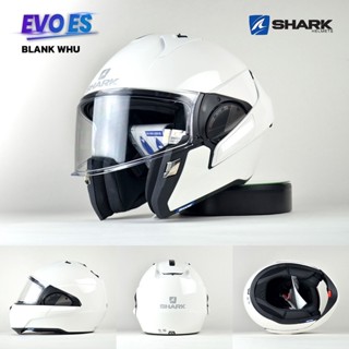 SHARK หมวกกันน็อค รุ่น EVO-ES BLANK WHU