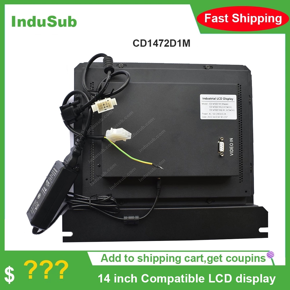CD1472D1M 12 นิ้วสําหรับ Mazak CD1472D1M 2 จอแสดงผล LCD CD1472D1M2 ใช้งานร่วมกับจอแสดงผล LCD เปลี่ยน