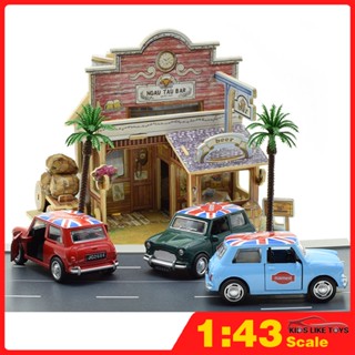 Klt 1:43 BMW Mini / Classic Car Diecast โมเดลรถของเล่นสําหรับเด็กผู้ชายรถของเล่นสําหรับเด็กวัยหัดเดินของเล่นเด็กเด็กผู้หญิงรถบรรทุกของเล่นอัตโนมัติ