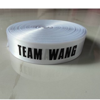 พร้อมส่ง!! ริบบิ้นTeam wang ริบบิ้นผูกผม ผูกของขวัญ กว้าง2เซน ยาว90เซน