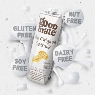 Goodmate นมโอ๊ต สูตรบาริสต้า ขนาด 1000 มล. (3 กล่อง) + สูตรออริจินอล ขนาด 1000 มล. (3 กล่อง) - (1 ลัง: 6 กล่อง)