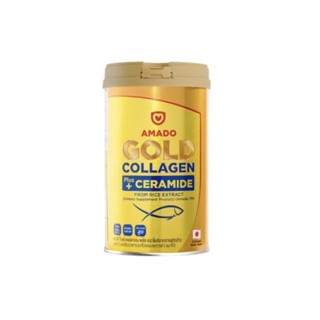 Amado Gold Collagen Ceramide อมาโด้ โกลด์ คอลลาเจน พลัส เซราไมด์ (150 กรัม x 1 กระปุก)