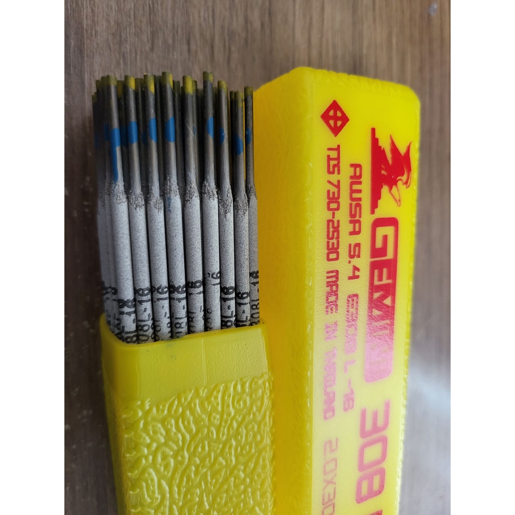 GEMINI 308l ลวดเชื่อมสแตนเลส 2.0 มิล แบ่งขาย แพค 5 และ 10 เส้น หรือ 0.5 กิโล