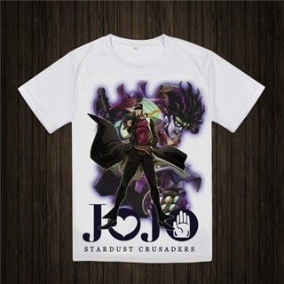 Yuanl5 [พร้อมส่ง] เสื้อยืดแขนสั้น พิมพ์ลายอนิเมะ Jojo Bizarre Adventure Manga พลัสไซซ์ ของขวัญวันเกิด สําหรับผู้ชาย XS-6