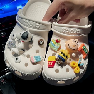 【✨Ooyoudo】ชุดสติกเกอร์ติดตกแต่ง crocs ลาย snoopy jibbitz diy【แตะผู้หญิง jibbitz อุปกรณ์เสริม】