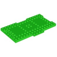 ชิ้นส่วนเลโก้ Lego Part Brick, Modified 8 x 16 x 2/3 with 1 x 4 Indentations and 1 x 4 Plate (18922) ราคา/ชิ้น