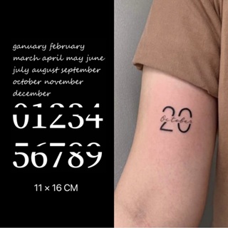 【Mars Tattoo】ใหม่ สติกเกอร์รอยสักชั่วคราว กึ่งถาวร ติดทนนาน 2 สัปดาห์ D220