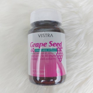 วิสทร้า เกรพ ซีด 60 มก. 30 เม็ด Vistra Grape seed