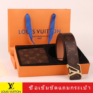 **สินค้าในไทย** set เข็มขัด + กระเป๋าตังค์ เข็มขัดหนังผู้ชาย เข็มขัดผู้ชาย งานดีคุ้มสุดๆ เข็มขัดแฟชั่น ครบชุด ของขวัญวัน