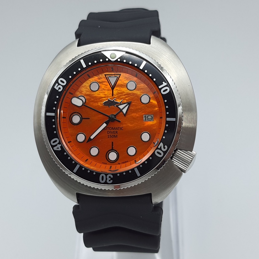 นาฬิกา SEIKO MEN'S DIVER VINTAGE 7002-19 AUTOMATIC WATCH 49 MM MOD TURTLE 316L (สภาพดี)