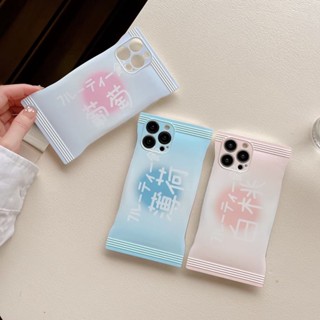 ✨ส่งเชือกเส้นเล็ก✨เคสไอโฟน 14 Pro Max 13 12 11 เคส for iPhone 14พลัส บรรจุภัณฑ์ขนม พกง่ายๆ การป้องกันการตก Case