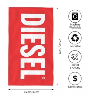 Diesel (1) ผ้าขนหนู ทรงสี่เหลี่ยม ดูดซับน้ํา 70x40 ซม. สําหรับเล่นกีฬา ฟิตเนส โยคะ กลางแจ้ง