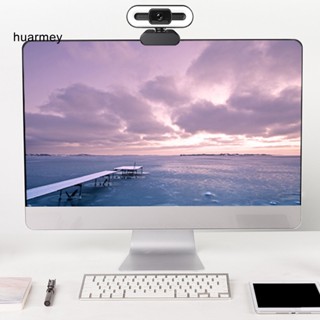 Huarmey กล้องเว็บแคมแล็ปท็อป น้ําหนักเบา ติดตั้งง่าย สําหรับวิดีโอคอล 1080P 2K 4K USB พร้อมแหวนเติมแสง