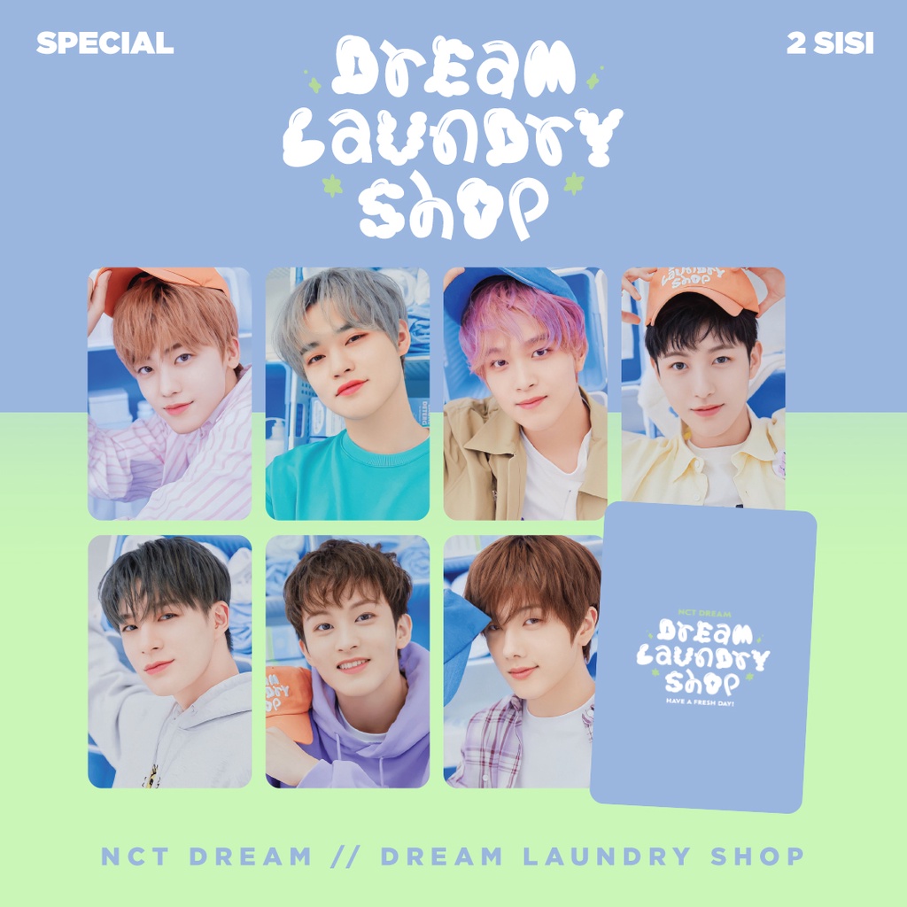 (พร้อมส่ง 2 ด้าน) NCT Dream - Dream Laundry Shop Unofficial ชุดโฟโต้การ์ด PC