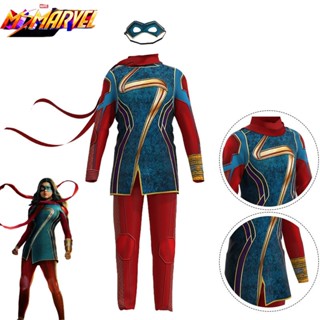 Become Kamala Khan กับนางสาวคนนี้ ชุดคอสเพลย์ Marvel สําหรับเทศกาลอะนิเมะ และบทบาทสมมุติ