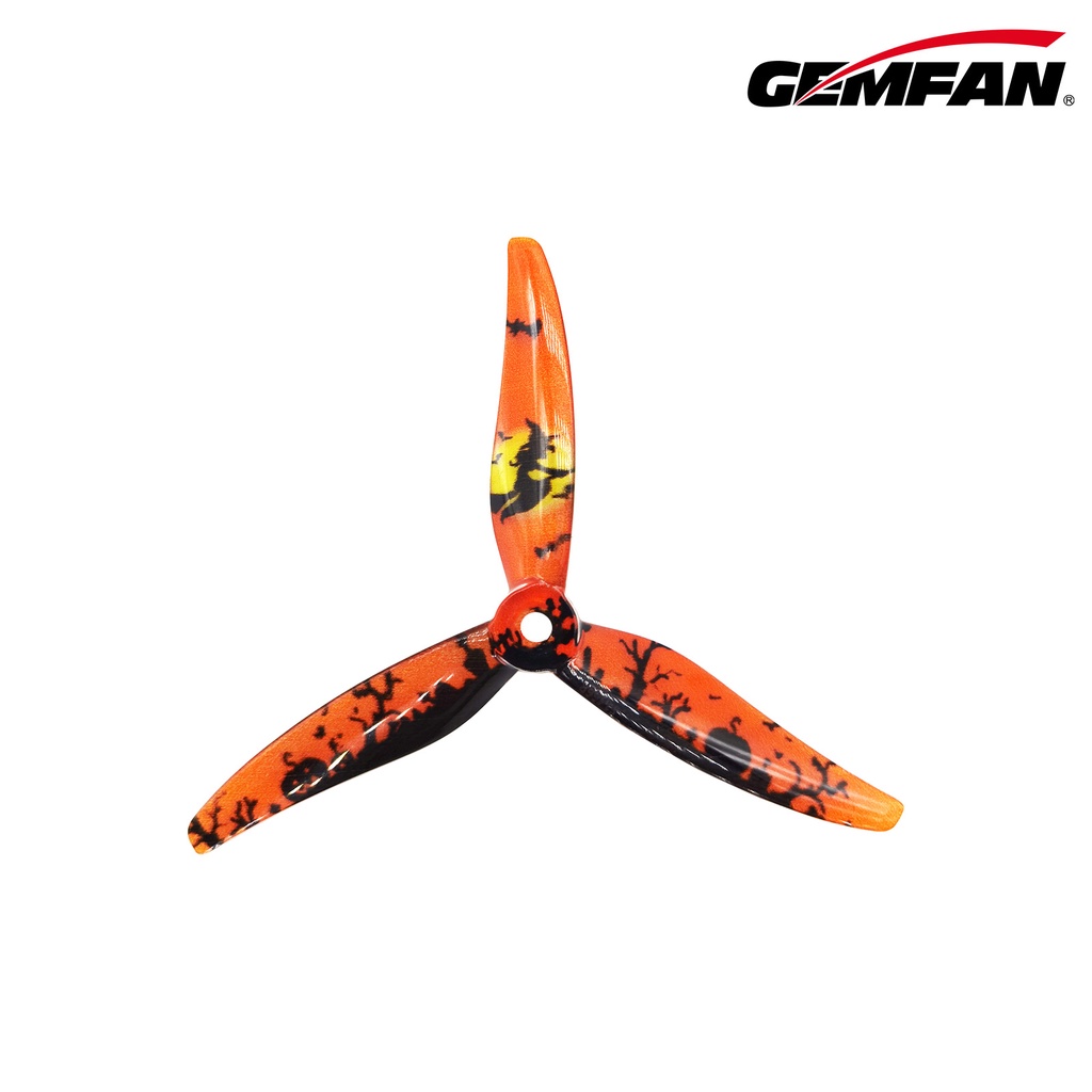 [ใบพัดโดรน 5นิ้ว] Gemfan 51466-3 MCK V2 ลายพิเศษ ลิมิเต็ด ลาย Halloween 1ถุง 4ใบ บินเนียนนุ่ม
