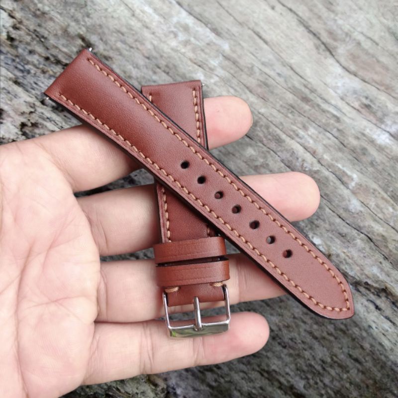 สายนาฬิกาหนังแท้ HANDMADE ขนาด_18มม 20มม 22มม​ 24มม​ (Classic_leather)