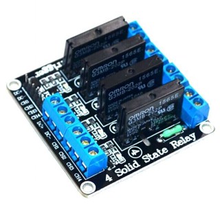 4 Channel 5V Low Trigger Solid State Relay SSR Module บอร์ดรีเลย์ 4 ช่อง