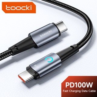 Toocki สายชาร์จ USB Type C 100W PD PD60W USB-C สําหรับ Xiaomi Samsung