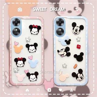 เคสโทรศัพท์ Ready Stock New Casing OPPO A17 A77s A77 5G A57 4G 2022 Fashion Cute Cartoon Couples Transparent Handphone Case Silicagel Soft Case Ultra Thin Protection Cover