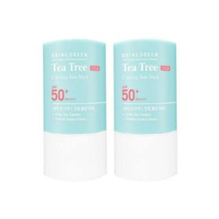 [1+1] Bring GREEN Tea Tree Cica ซันสติ๊ก คูลลิ่งสติ๊ก 22 กรัม สีเขียว