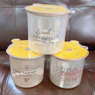 "พร้อมส่ง" กระปุกใส่นมผงลายหมีพูห์ กระปุกเอนกประสงค์ 1700cc ลายลิขสิทธิ์แท้