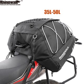 Rhinowalk 35L-50L กระเป๋าติดท้ายรถมอเตอร์ไซค์ พร้อมกระเป๋าอานรถมอเตอร์ไซด์ กันน้ํา ขยายได้ เดินทาง กระเป๋าเดินทาง อุปกรณ์เสริมรถมอเตอร์ไซค์