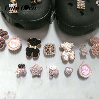 【Cute Deco】กระดุมเรซิ่น รูปหมีน่ารัก (12 แบบ) สําหรับตกแต่งรองเท้า Crocs DIY