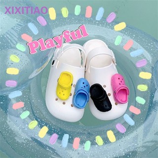 【🎁Ooyoudo】Cute little shoes crocs jibbitz diy shoe accessorie ins Shoe Decoration Sticker crocs clog jibbitz Shoe Buckle for crocs charm pin【แตะผู้หญิง jibbitz อุปกรณ์เสริม】