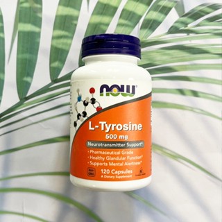 แอล-ไทโรซีน L-Tyrosine 500 mg 120 Capsules (Now Foods®)