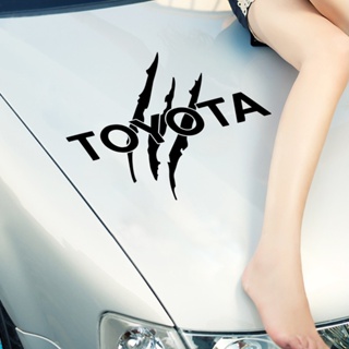 สติกเกอร์รถ hood magic claw สติกเกอร์ตกแต่งสำหรับ Toyota Camry Corolla Tacoma Hilux Vios Yaris Hiace รถประตูดึงดอกไม้