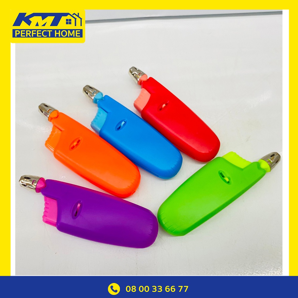 ปืนจุดเตาแก๊ส ไฟแช็ค ปืนจุดเตา ปืนจุดเทียน แบบพกพา คุณภาพปัง อันเล็ก สีสันสดใส คละสี ผลิตจากพลาสติกABS ปรับเปลวไฟได้ - รูปที่ 3