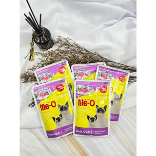 12 ซอง Me-o เพาซ์ อาหารเปียกแมว มีโอ ขนาด 80g คละรสได้