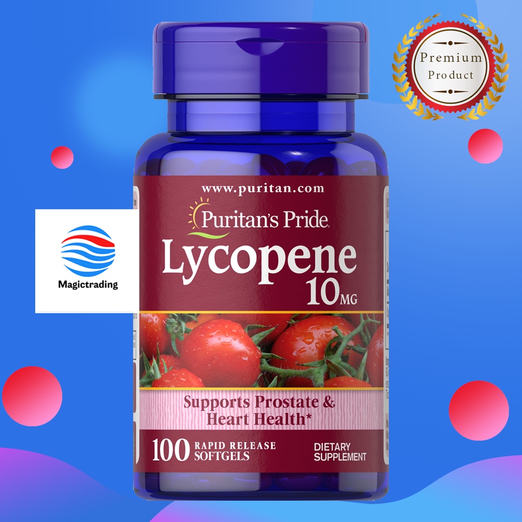 Puritan's Pride Lycopene 10 mg / 100 Softgels