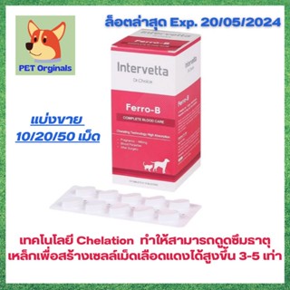 Ferro-B by Dr.Choice ช่วยบำรุงเลือดสำหรับสุนัขและแมวที่มีปัญหาโลหิตจาง หลังผ่าตัด ตั้งท้อง เป็นพยาธิเม็ดเลือด