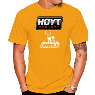เสื้อผ้าแฟชั่น เสื้อยืด Hoyt ยิงธนูรับอย่างจริงจัง Hoyt Hoyt Bowhunter ผู้ชายผู้หญิงเสื้อยืด