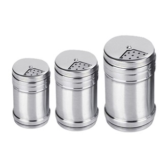 【AG】Stainless Steel Salt Pepper Seasoning Spice Condiment Shaker Bottle Kitchen Tool