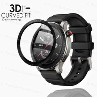 ฟิล์มกระจกนิรภัยกันรอยหน้าจอ 3D เซรามิค ทรงโค้ง บลูเรย์ สําหรับ Huami Amazfit GTR 4 Huami Amazfit GTR4