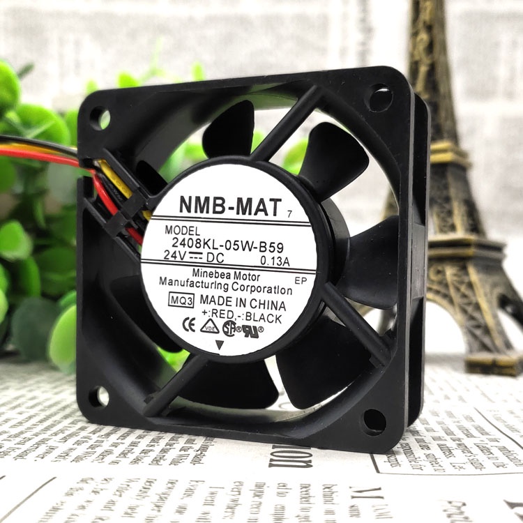 HY 2408KL-05W-B59 24V 0.13A 6015 3WIRES COOLING FAN 6CM